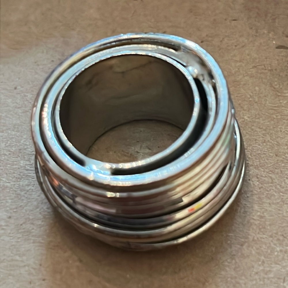 Crafted Solid Ring, Jewelry Designer Unknown, App… - image 1